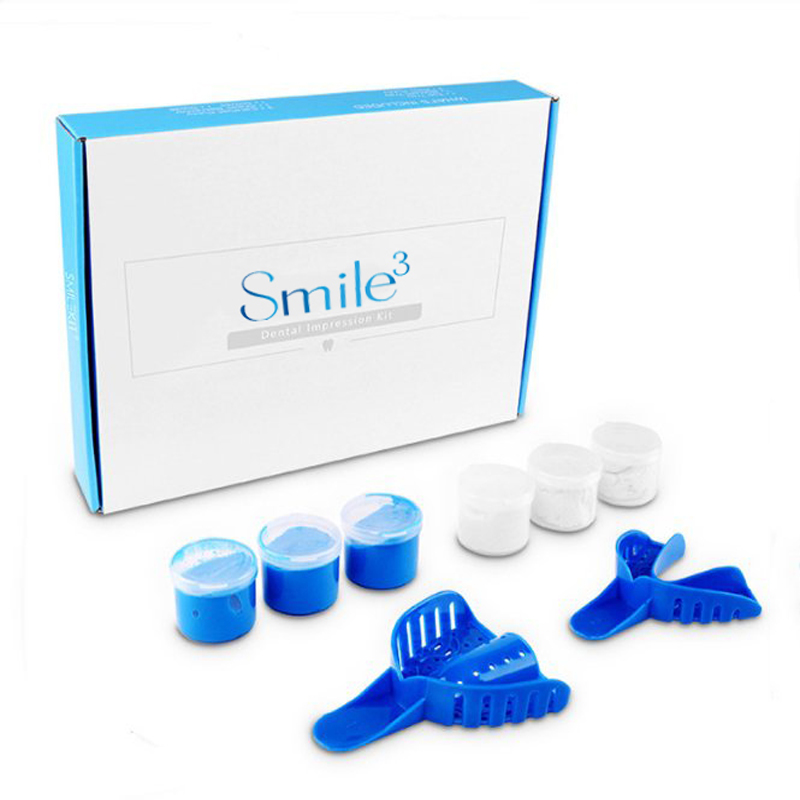 Dental Impression Material Kit - Dental-Abdruckmaterial-Set für Klinische Anwendung Silikon-Knetmasse Dental-Abdrucklöffel-Set