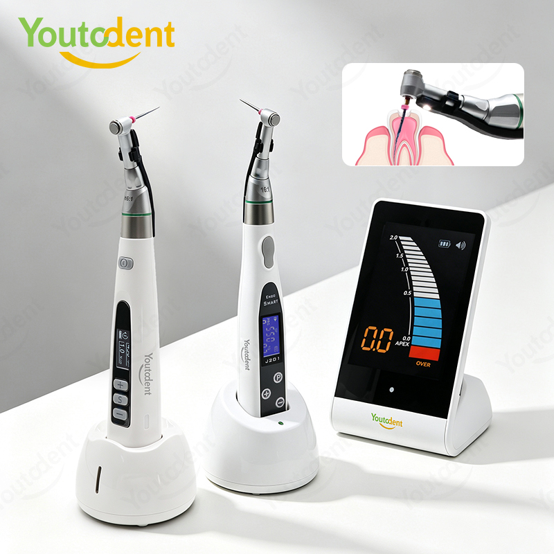 Dental Endo Motor Apex Locator - Youtodent Kabelloses LED-Endomotor-Apex-Lokator-Set mit 16:1 Winkelstück