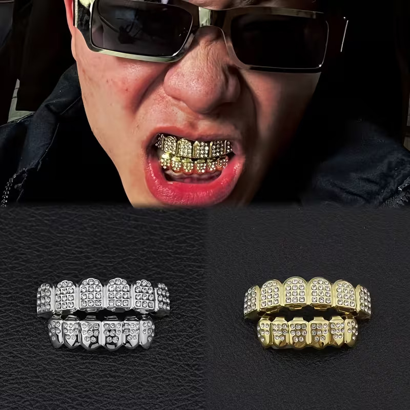 Dental Zirconia Sintering Furnace - TOPGRILLZ Iced Out Vollbesetzter Zirkonia-Zahnschmuck, modische