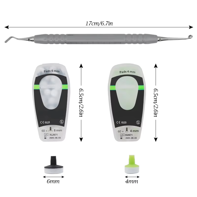 Dental Impression Material Kit - Dental Composite Kit mit Schaum Pad