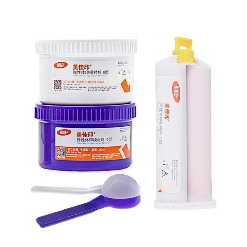 Dental Impression Material Kit - 1 Set Dental-Silikon-Abdruckmaterial-Kit, Putty-Silikonkautschuk, Elastomer-Mischspitzen-Set, Dentalzubehör