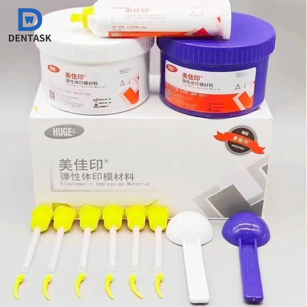 Dental Impression Material Kit - Zahnmedizinisches Silikon-Abdruckmaterial, Heavy- und Light-Body-Knetmasse-Waschkit für
