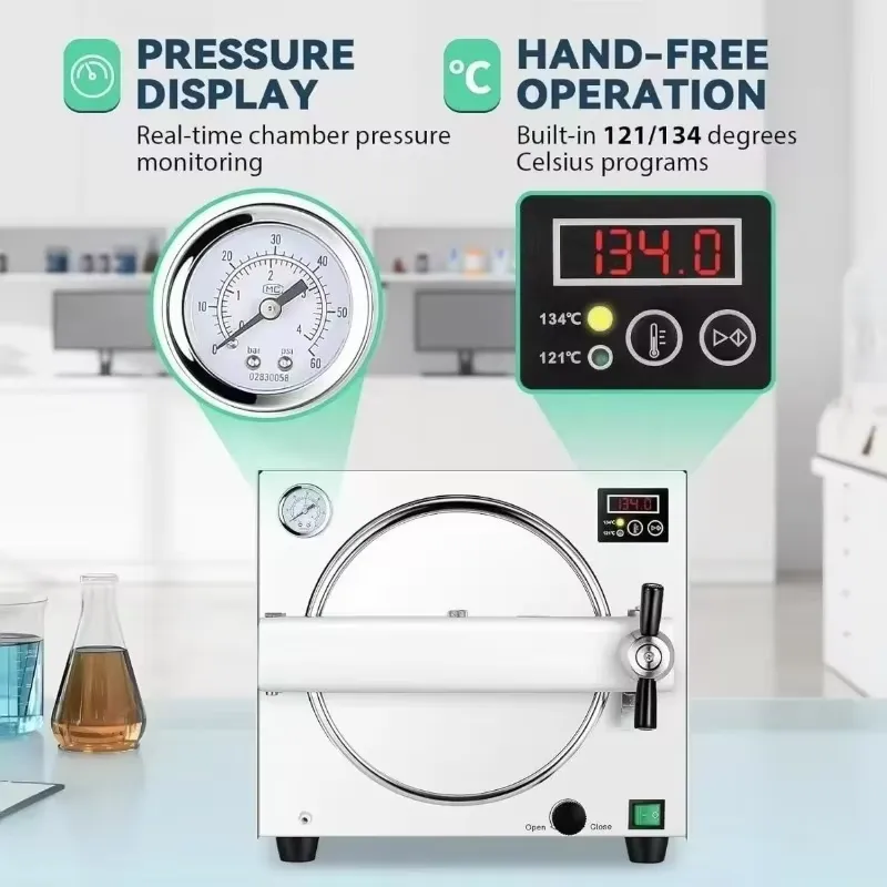 2026 Neuer, hochwertiger, 18L  – Dental Autoclave Sterilizer 18L Bewertung und Preis