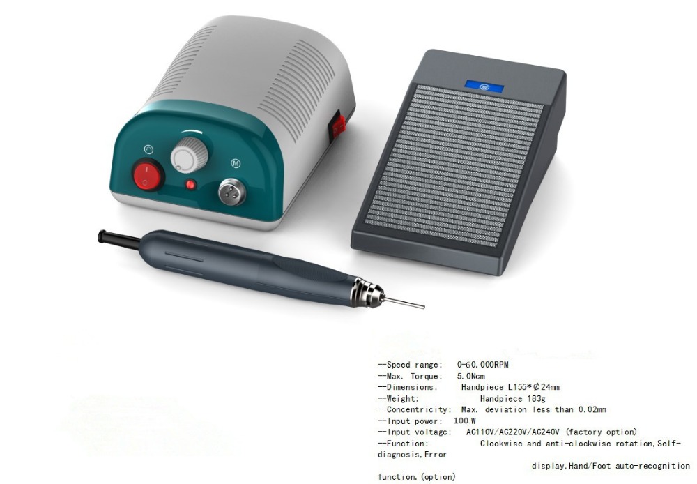 Kohlefreier bürstenloser Denta – Dental Lab Micromotor 50K Rpm Bewertung und Preis